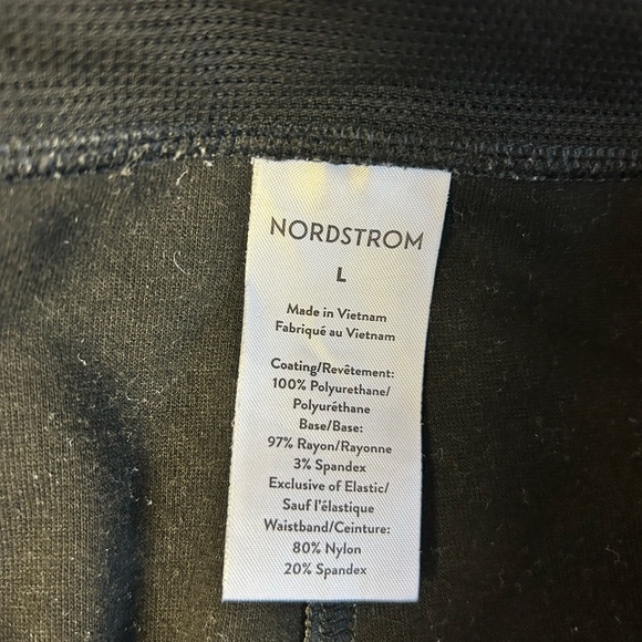 Nordstrom Black Faux Leather Pants - Picture 2 of 4